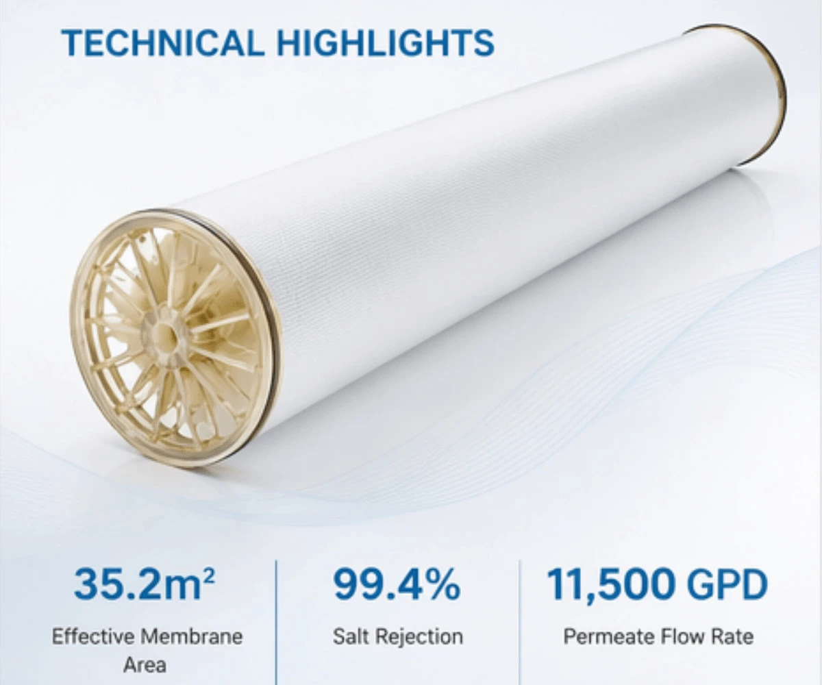 high temperature RO membrane industrial water treatment system
